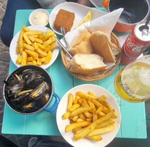 mejillones con papas